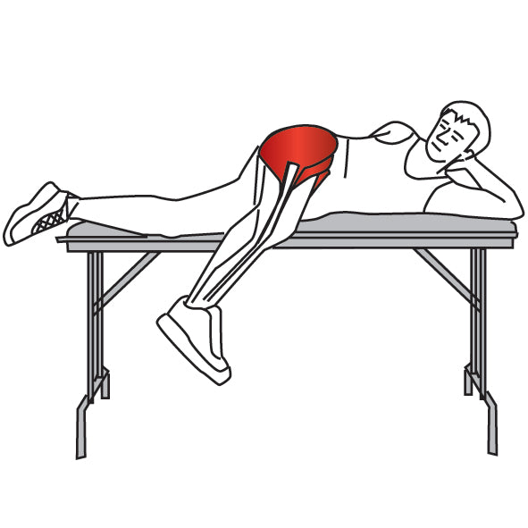 Lying Leg Hang Abductor Stretch