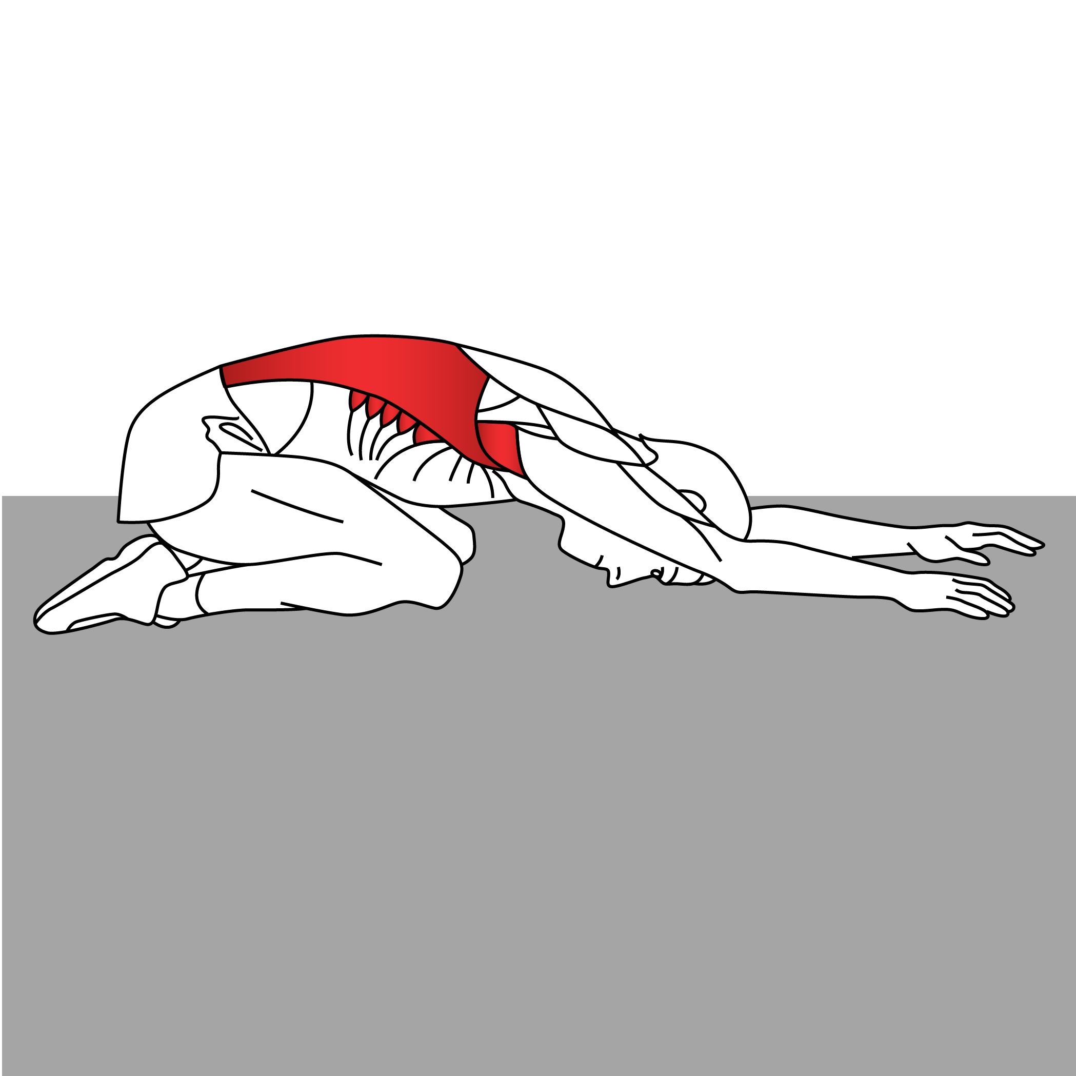 Kneeling Reach Forward Stretch