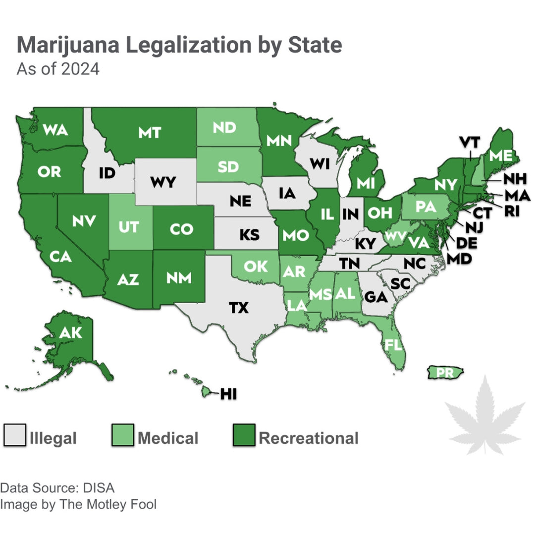 Cannabis Legalisation by State