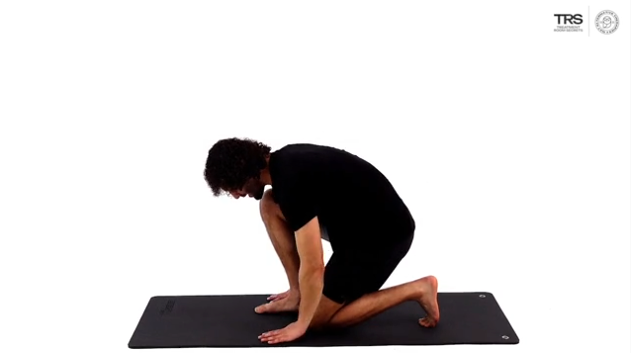 Kneeling Foot Stretch Single Foot Focus