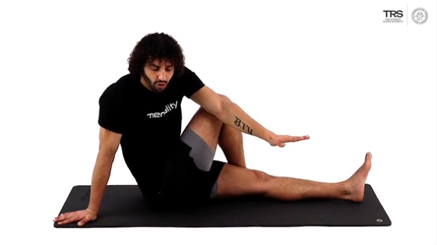 Knee Up Rotation Stretch
