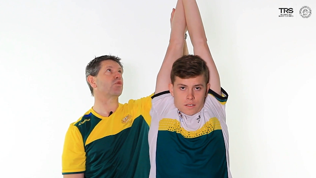 Assisted Swimmer's Stretch