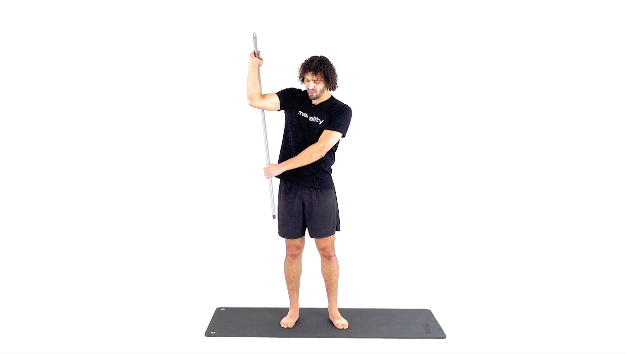 Broomstick Rotator Stretch