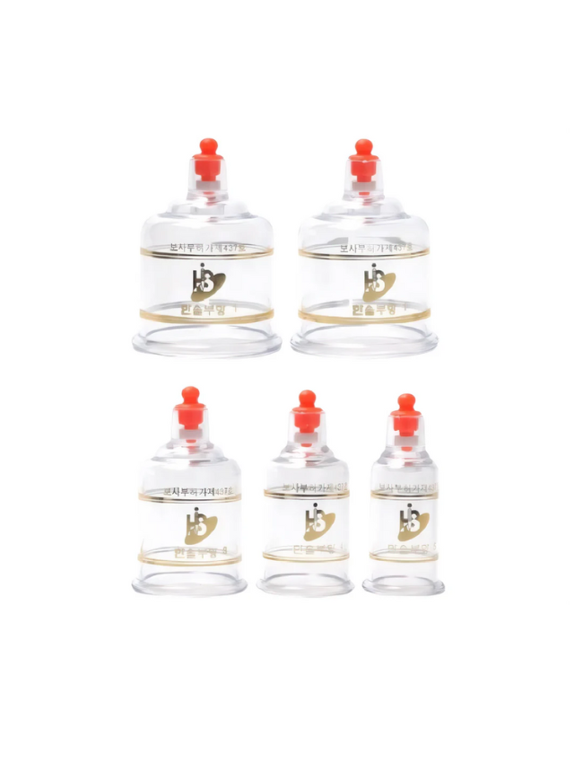 Hansol Cupping Therapy Equipment Set with Pumping Handle