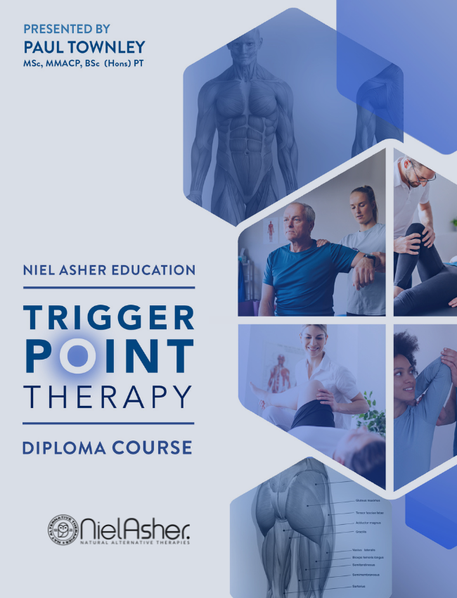 Curso de diploma de terapia de puntos gatillo NAT (19 CEU) + 4 herramientas de presión hechas a mano en madera