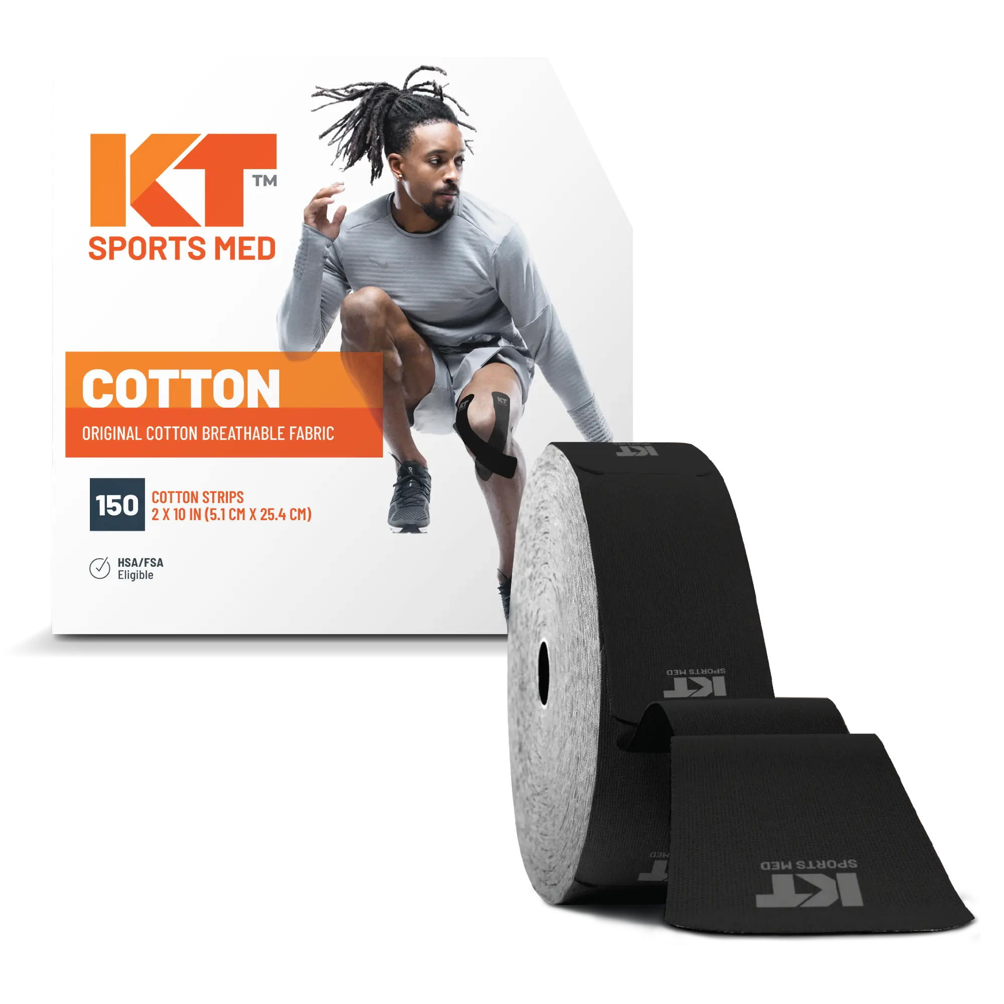 KT Tape Original Cotton 150 Strip 10" Precut