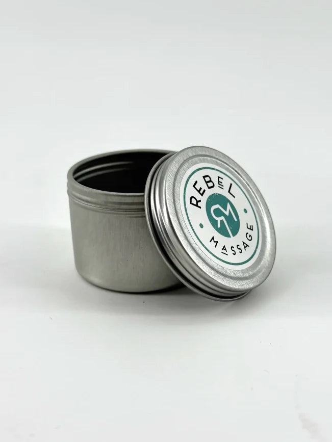 Massage Butter • Empty Tin, Pre-labeled