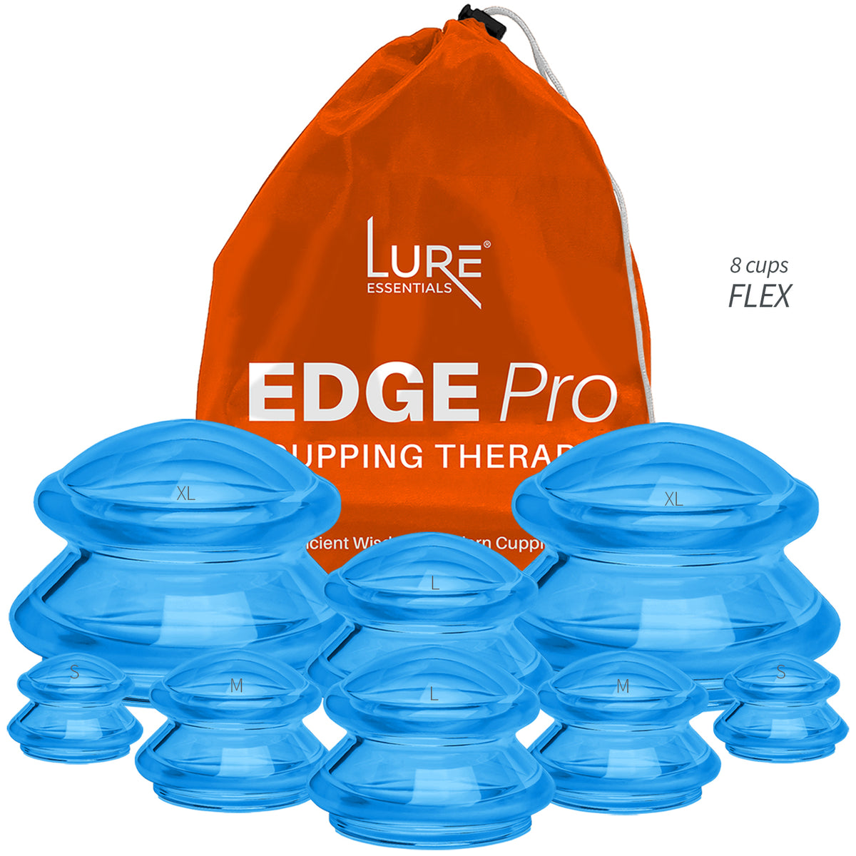 EDGE™ Cupping Therapy Set Clear, 6 Cups