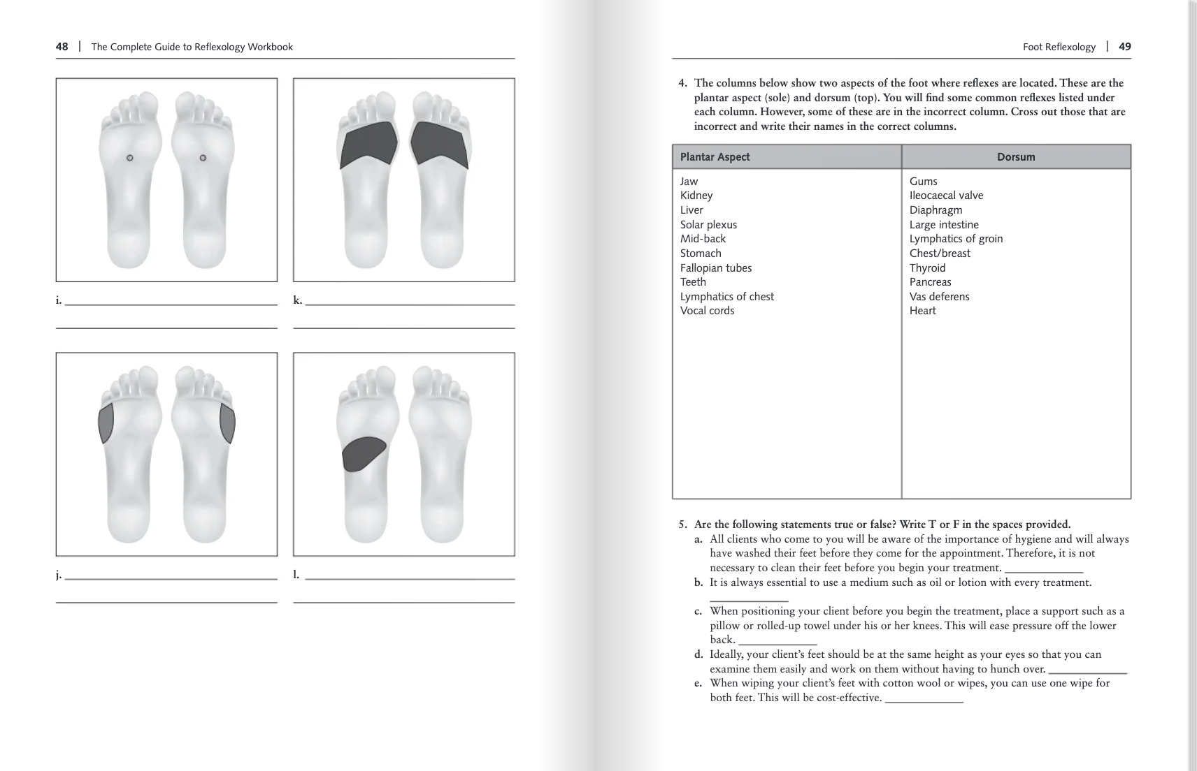 The Complete Guide to Reflexology Workbook