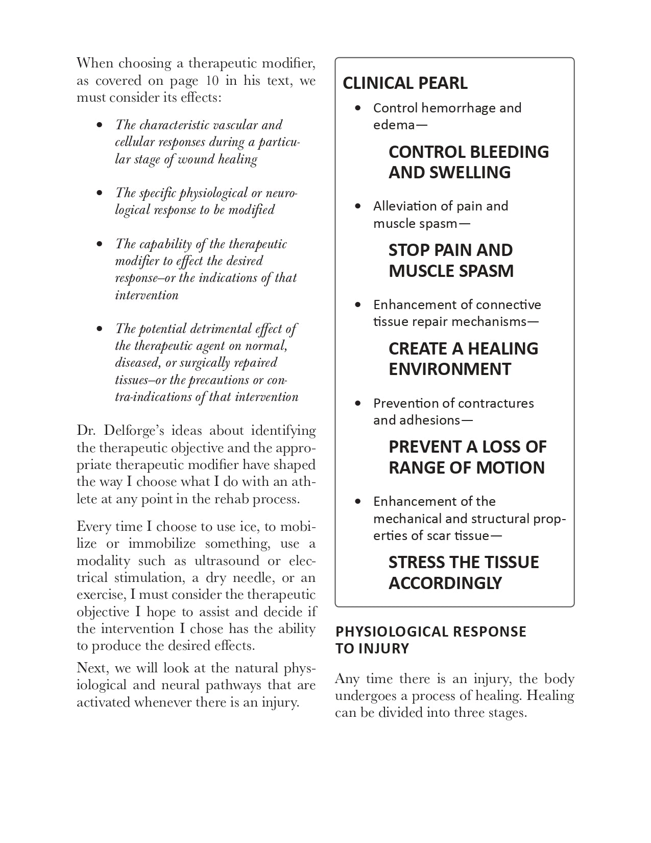 Bridging the Gap from Rehab to Performance