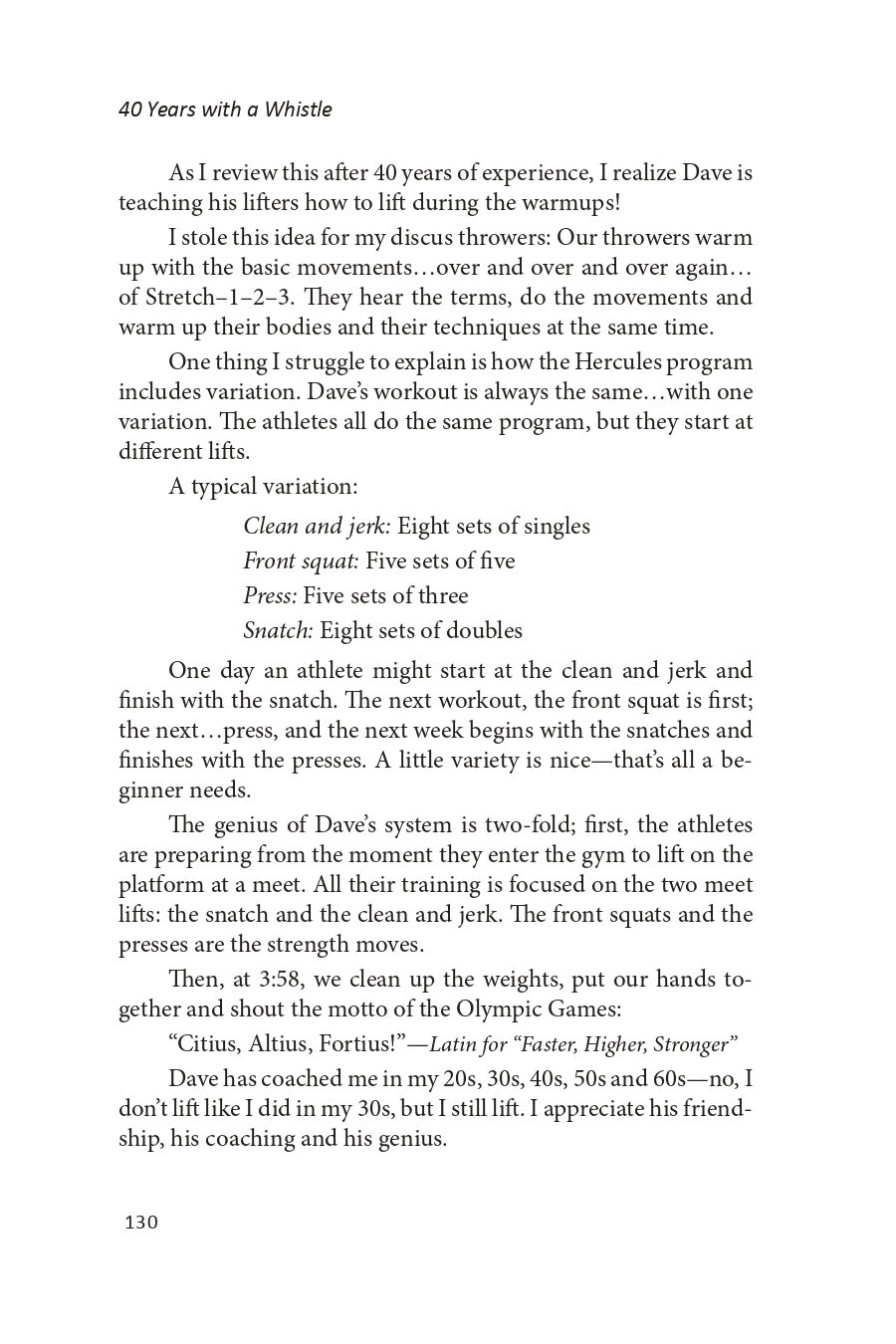 40 Years with a Whistle