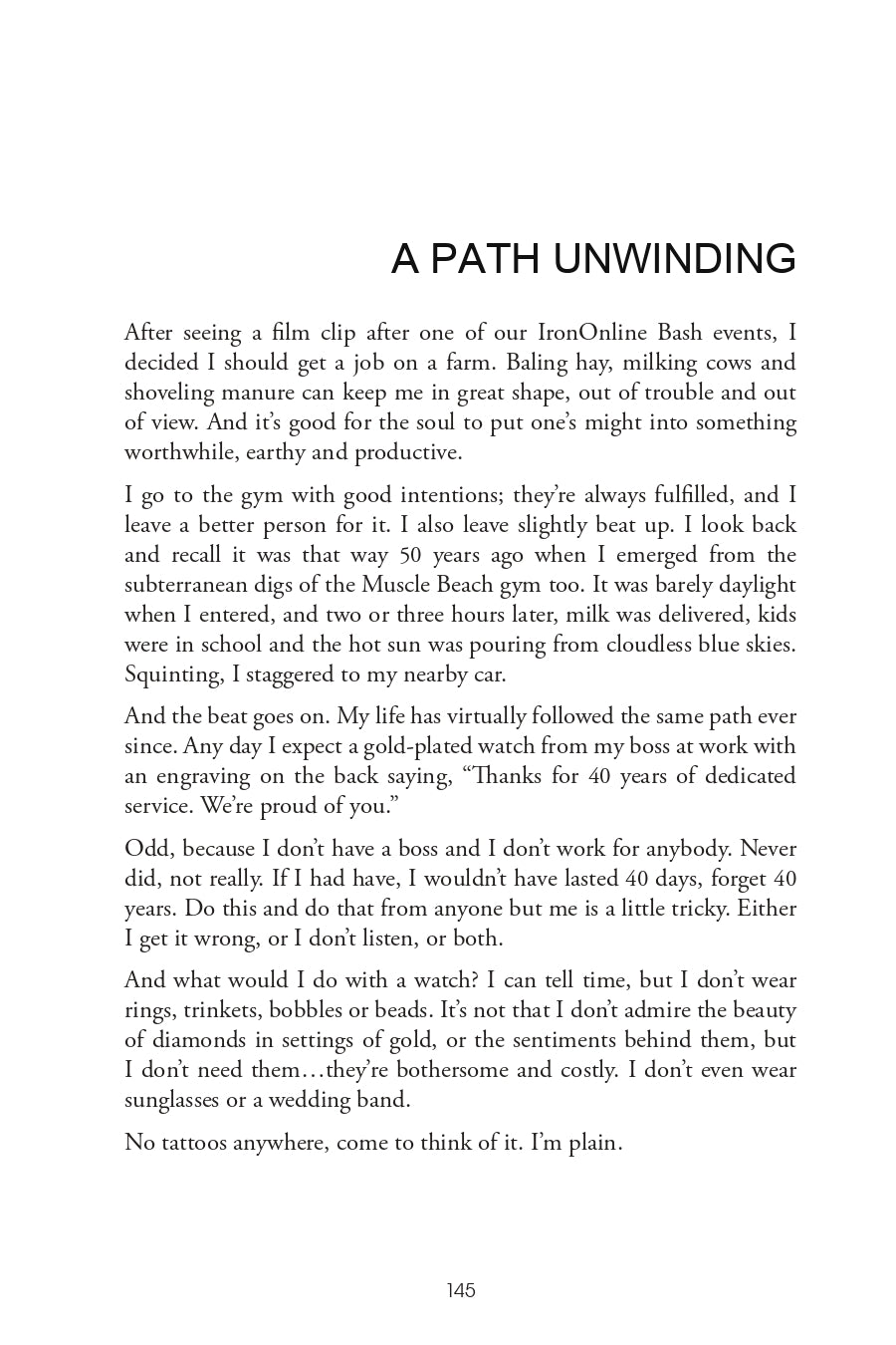 A Glimpse in the Rear View