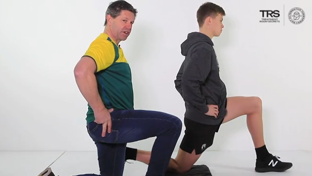 Assisted Kneeling Quad Stretch