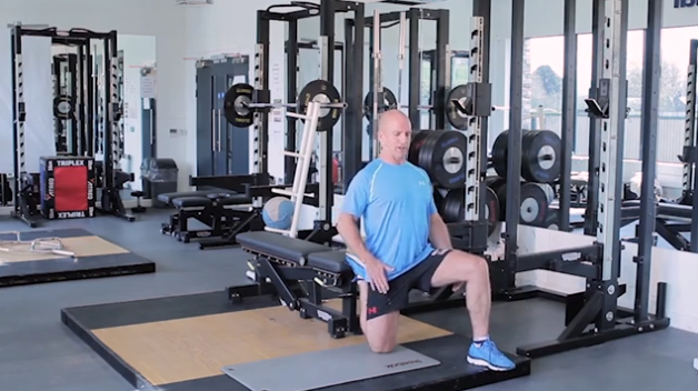 Kneeling Hip Flexor Stretch (Bench-Assisted)