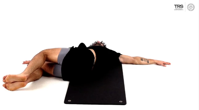 Lying Knee Roll Stretch