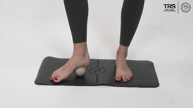 Plantar Fascia Stretch with Ball Self-Massage