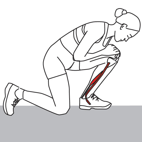 Kneeling Heel-Down Achilles Stretch - Niel Asher Education