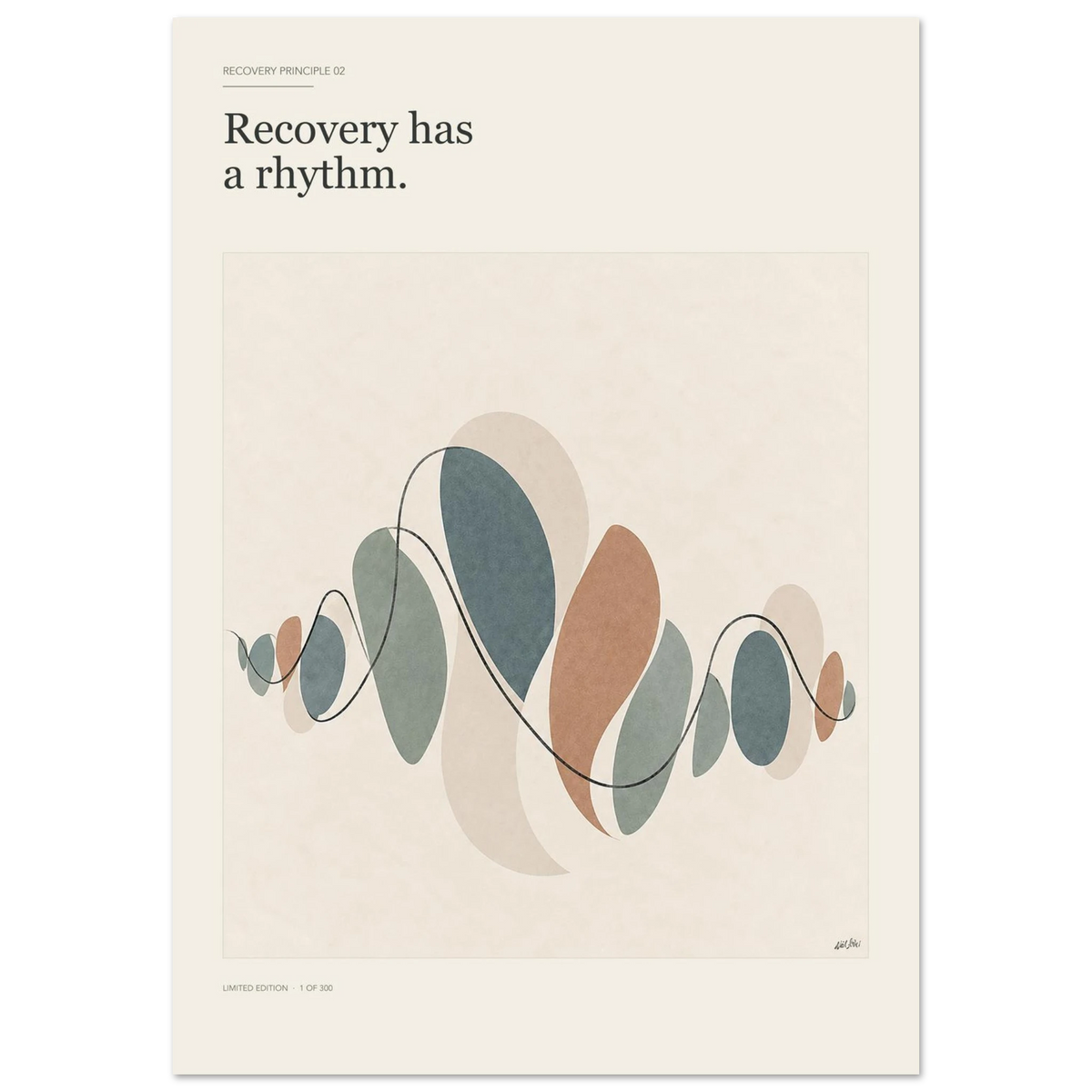 Recovery is a Rhythm Limited Edition A1 Poster | Niel Asher Education