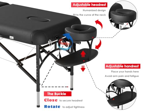 Cloris 84" Professional Portable Massage Table