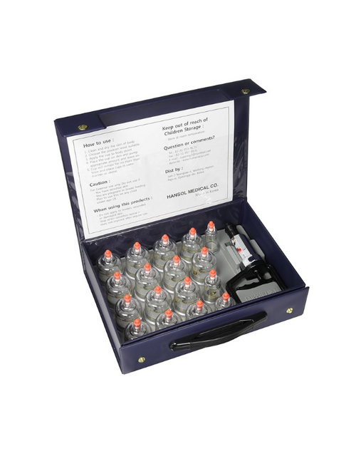 Hansol Cupping Therapy Equipment Set with Pumping Handle - Niel Asher Education