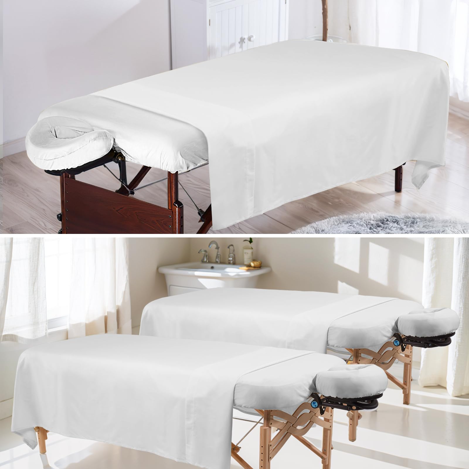 4 Sets Premium Microfiber Massage Table Sheets