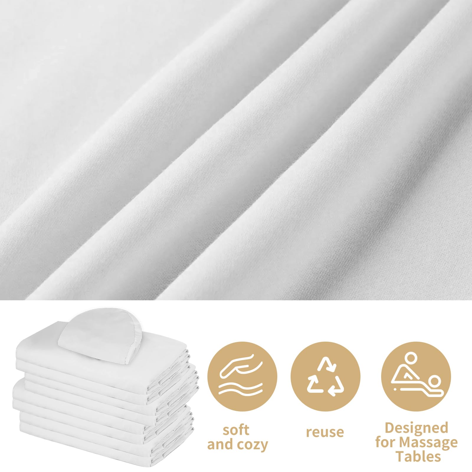 4 Sets Premium Microfiber Massage Table Sheets