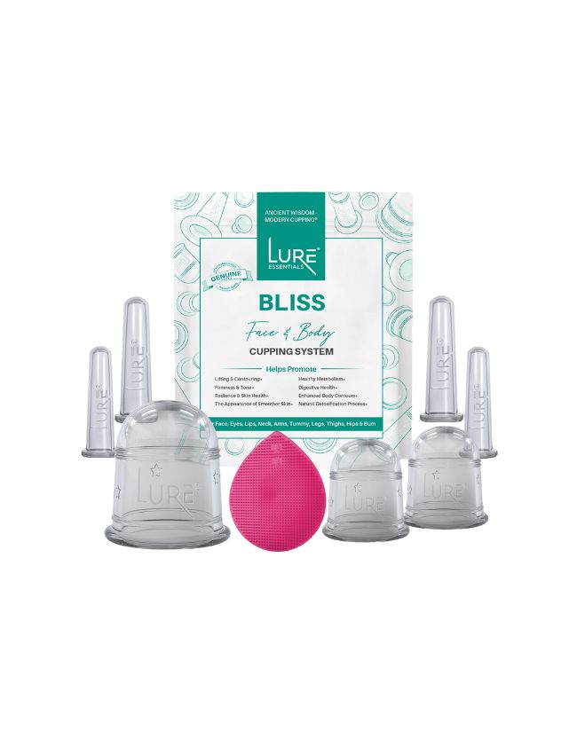 Juego de ventosas BLISS para rostro y cuerpo (7 ventosas)