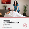 Promotional image of Maureen Abson CMT with a client in her clinic performing light massage techniques for her course the massage therapists guide to success and self-preservation.
