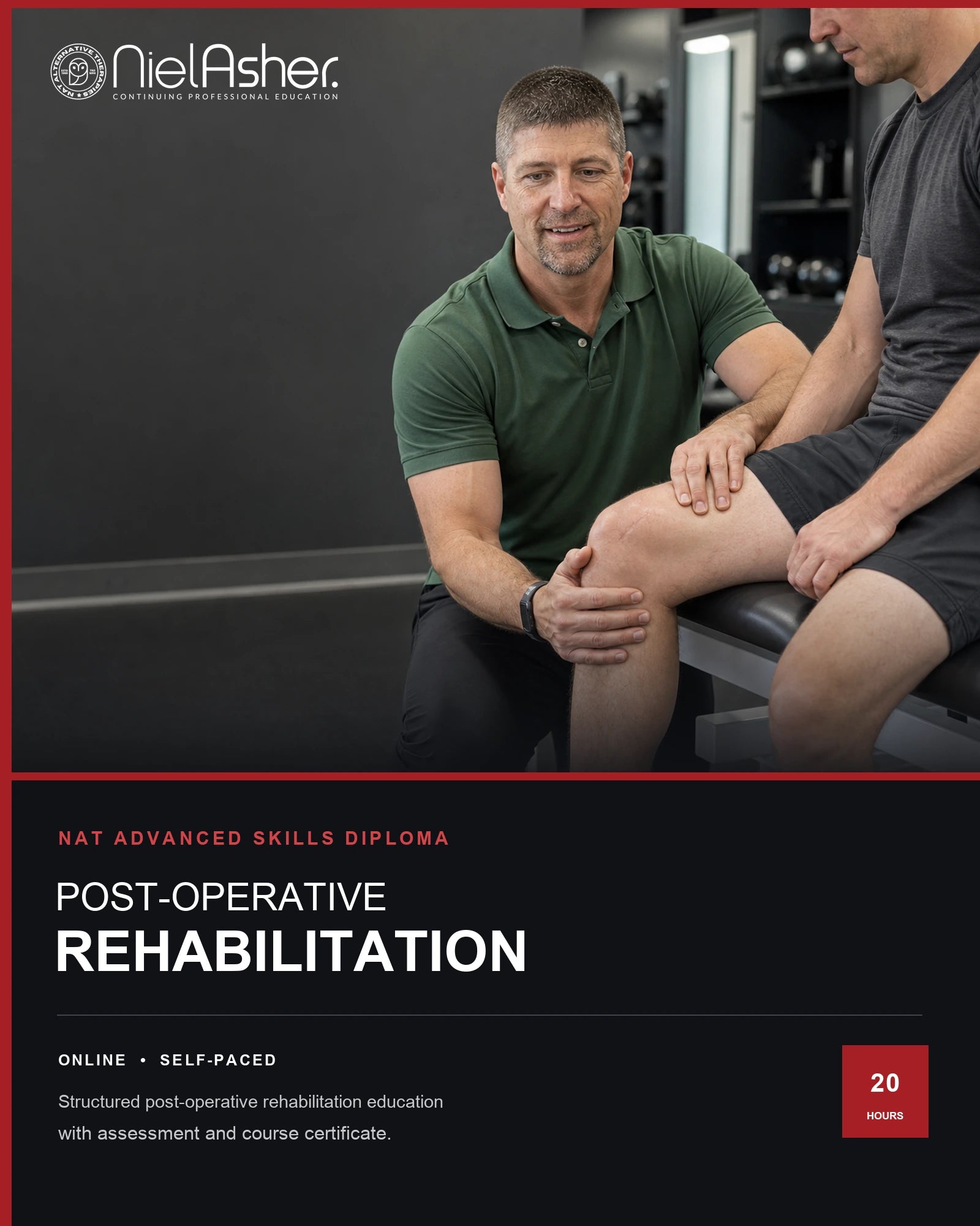 Post Operative Knee Shoulder Rehabilitation Online Curse