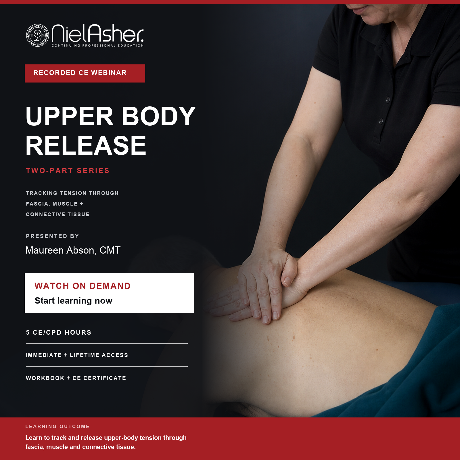 Upper Body Release Massage CE CPD Course