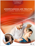 Image of massage therapist treating peripheral nerve entrapments in the neck and knee.