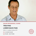 Treating Lower Back Pain (3.5 hrs)