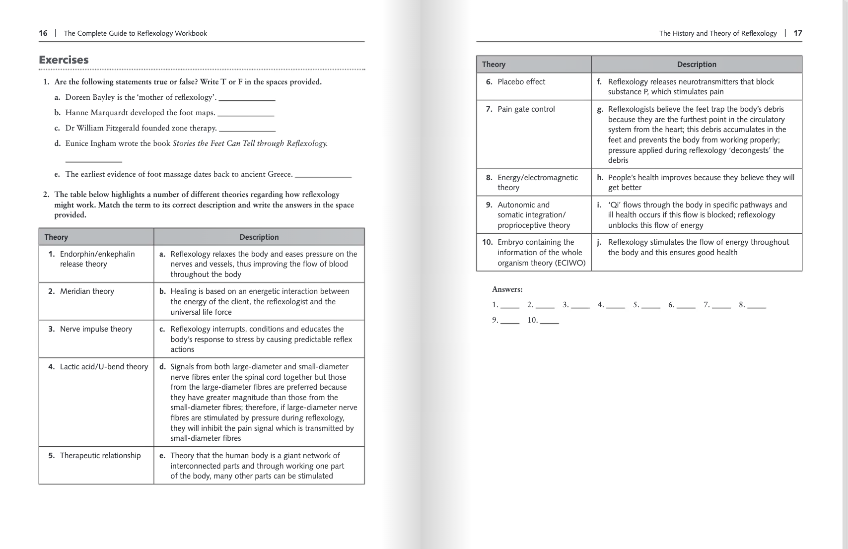 The Complete Guide to Reflexology Workbook