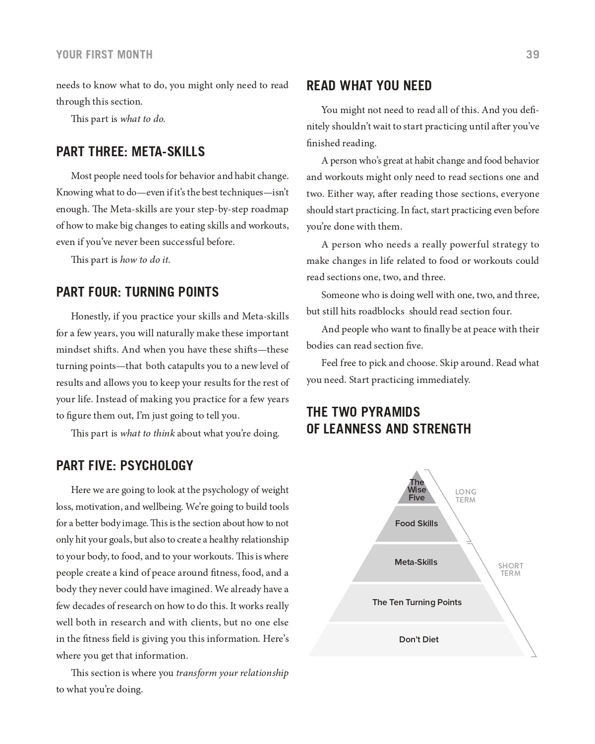 Lean and Strong: Eating Skills, Psychology, and Workouts