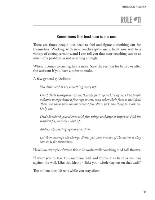 Coaching Rules - Niel Asher Education