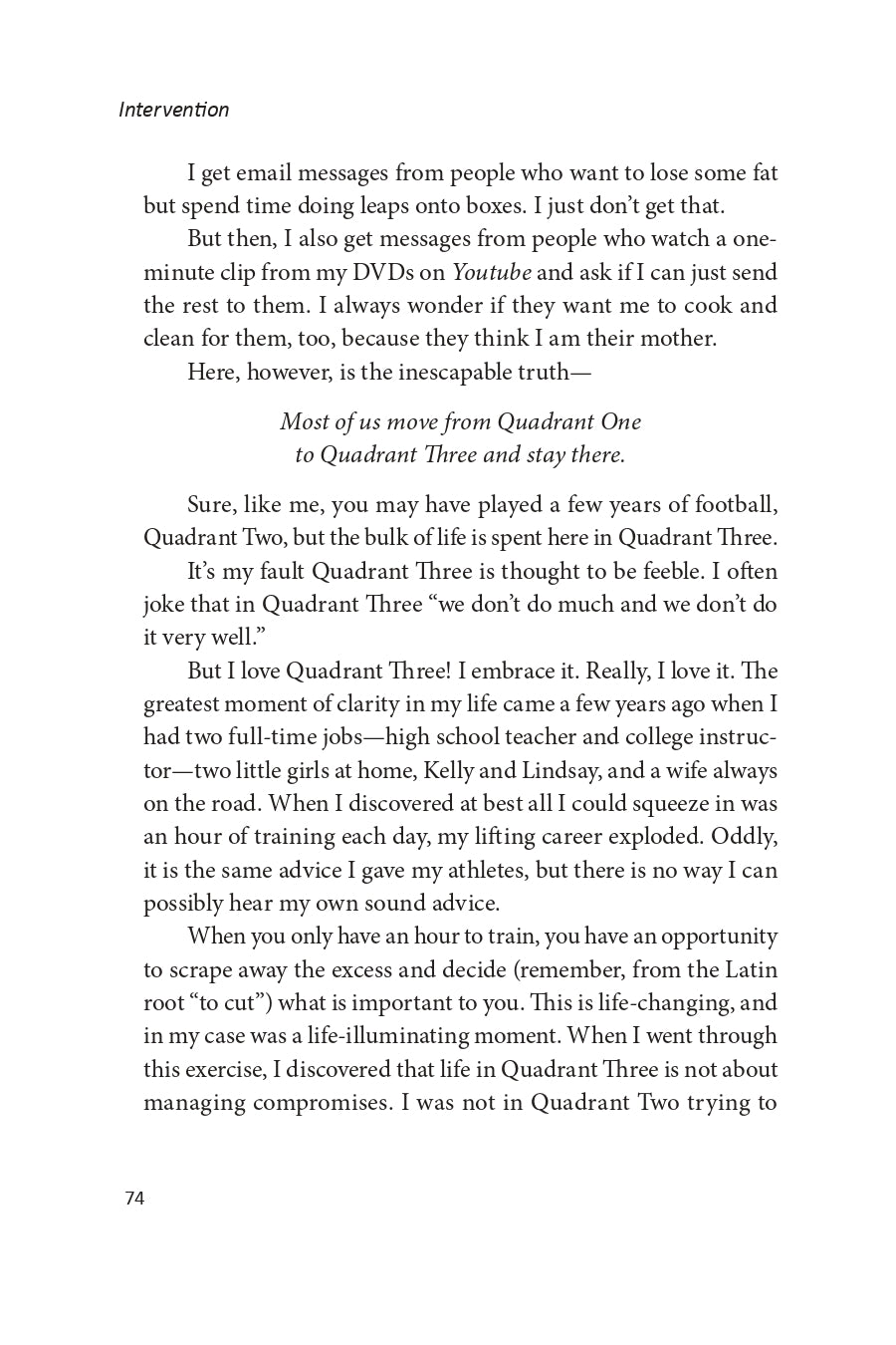 Intervention: Course Corrections for the Athlete and Trainer