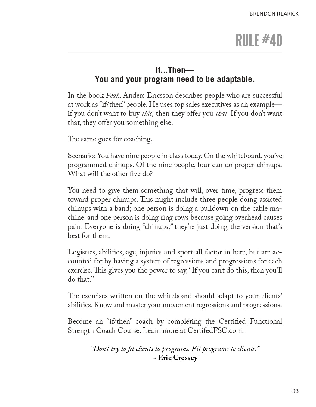 Coaching Rules