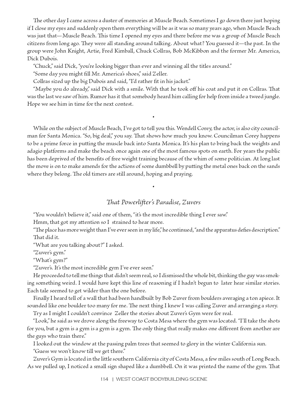 West Coast Bodybuilding Scene: The Golden Era